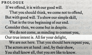 Our true intent quote from Shakespeare
