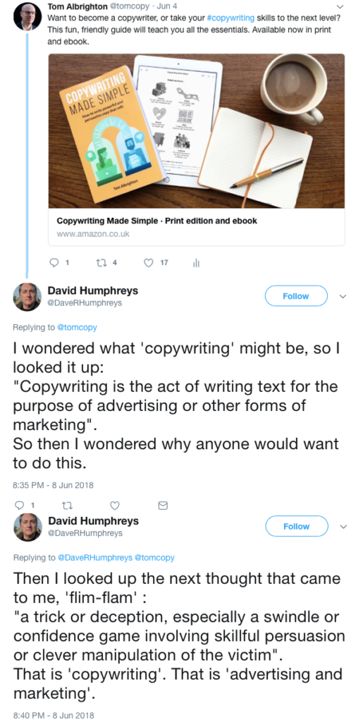 Tweet replies by Dave Humphreys
