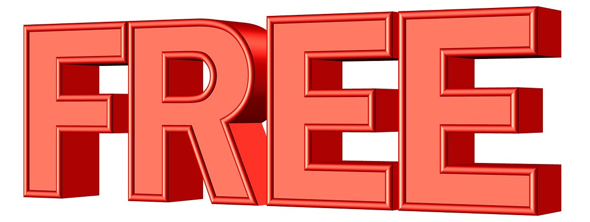 Word 'free' in 3D letters