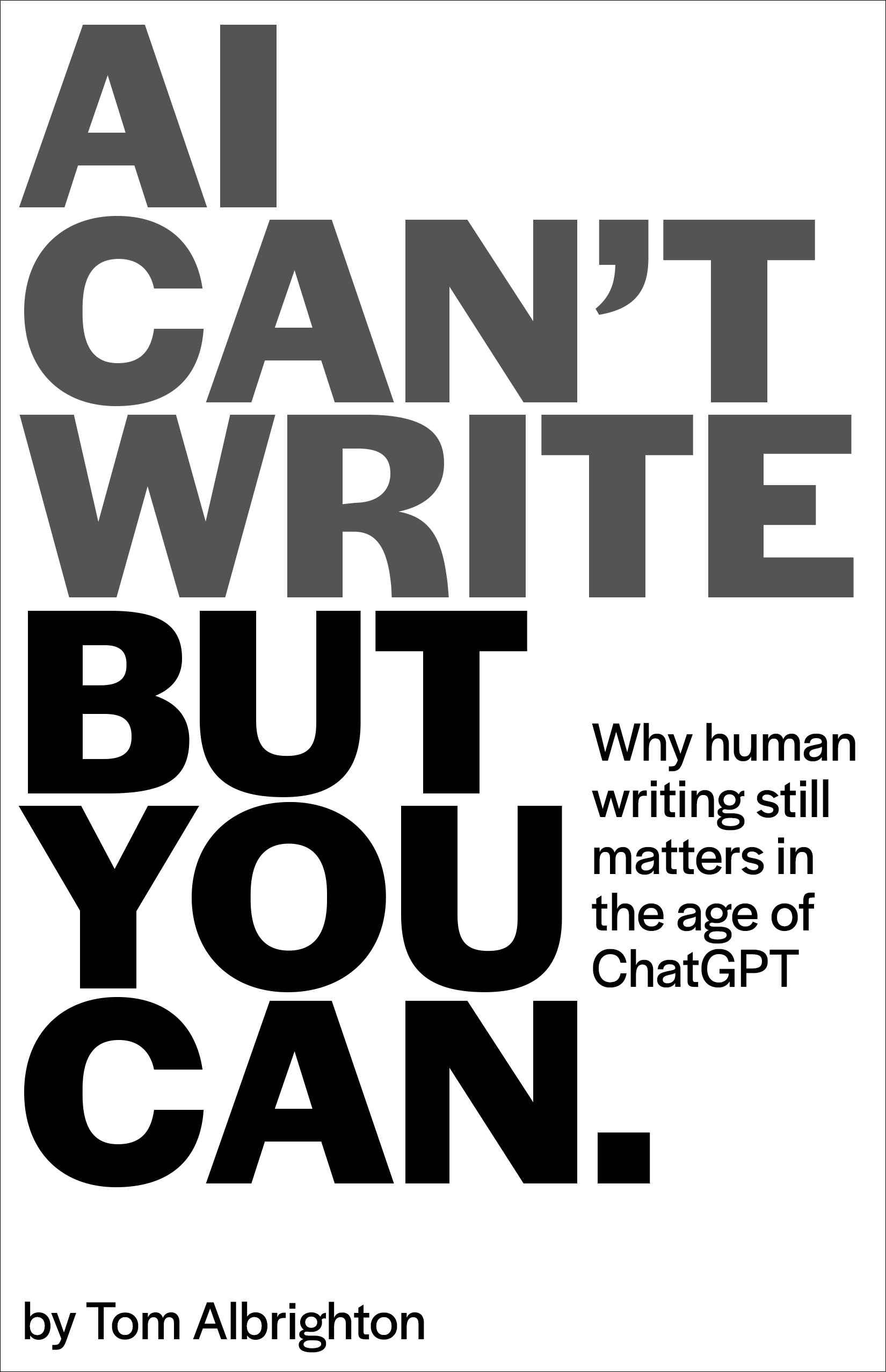AI Can't Write But You Can book cover