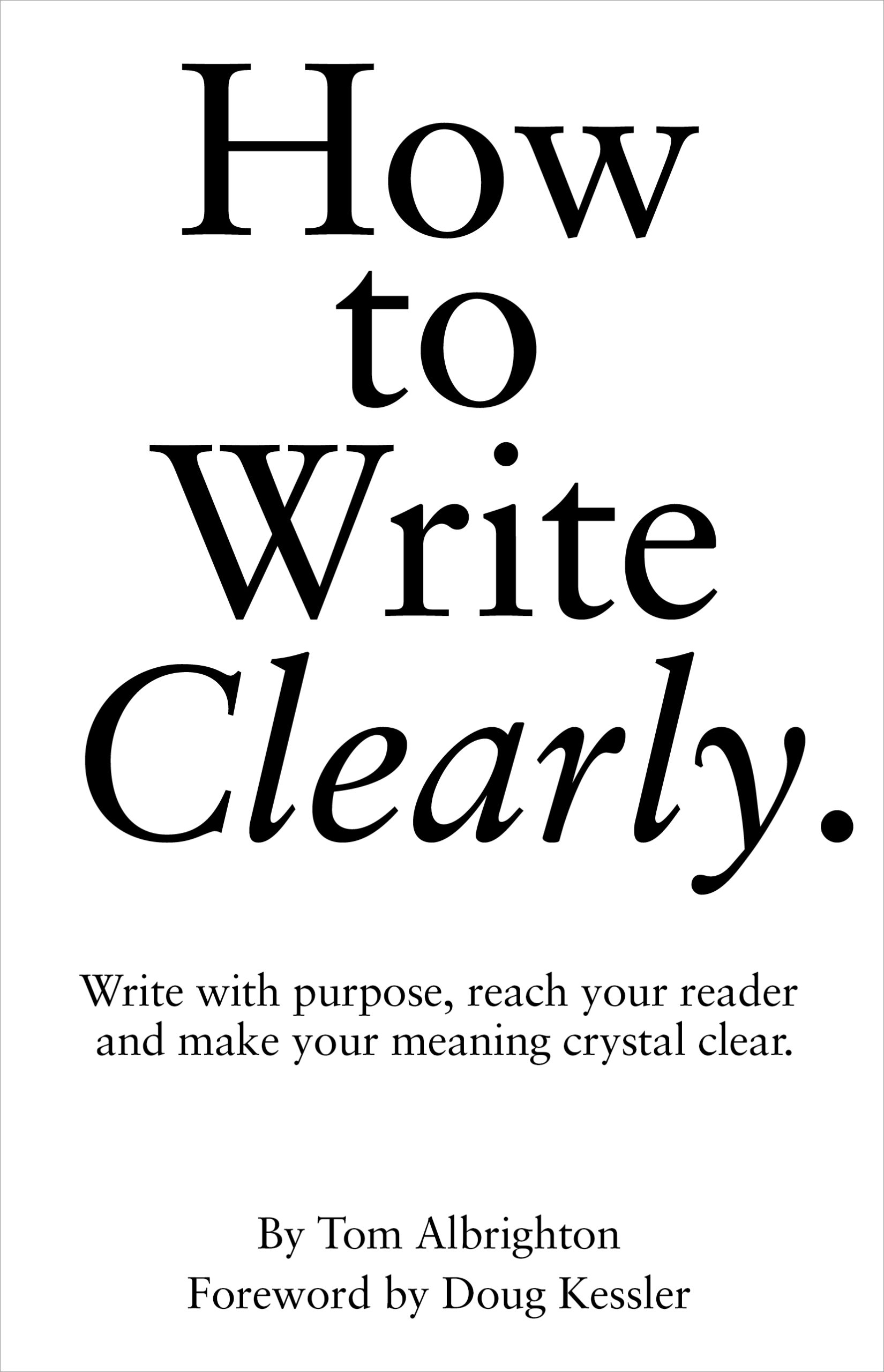 How to Write Clearly book cover