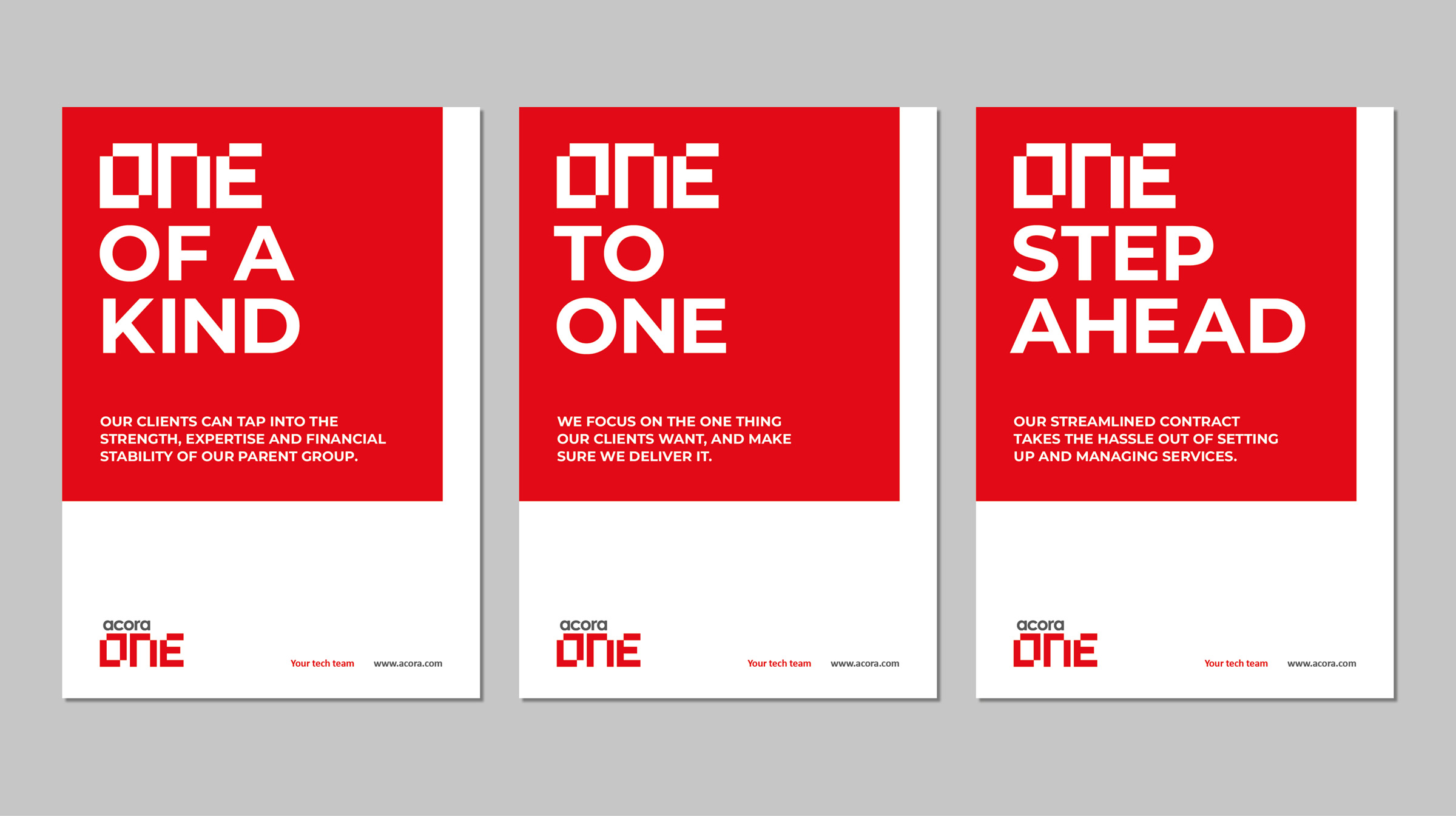 Acora One brand slogans