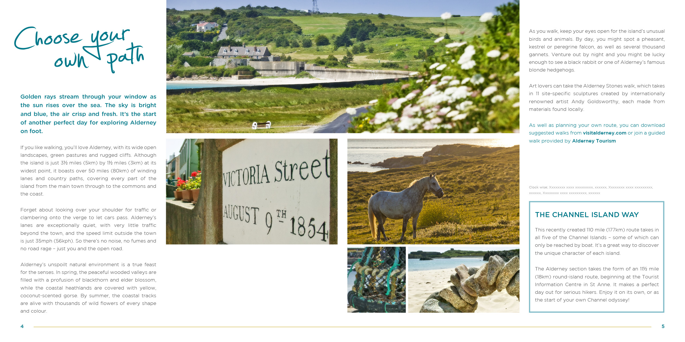 Alderney brochure pages