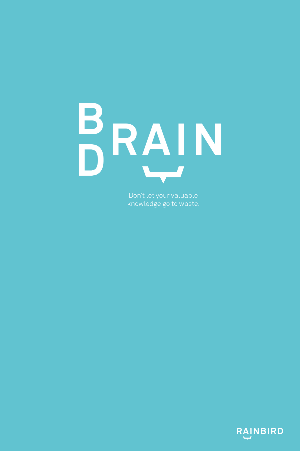 Rainbird 'Brain drain' poster